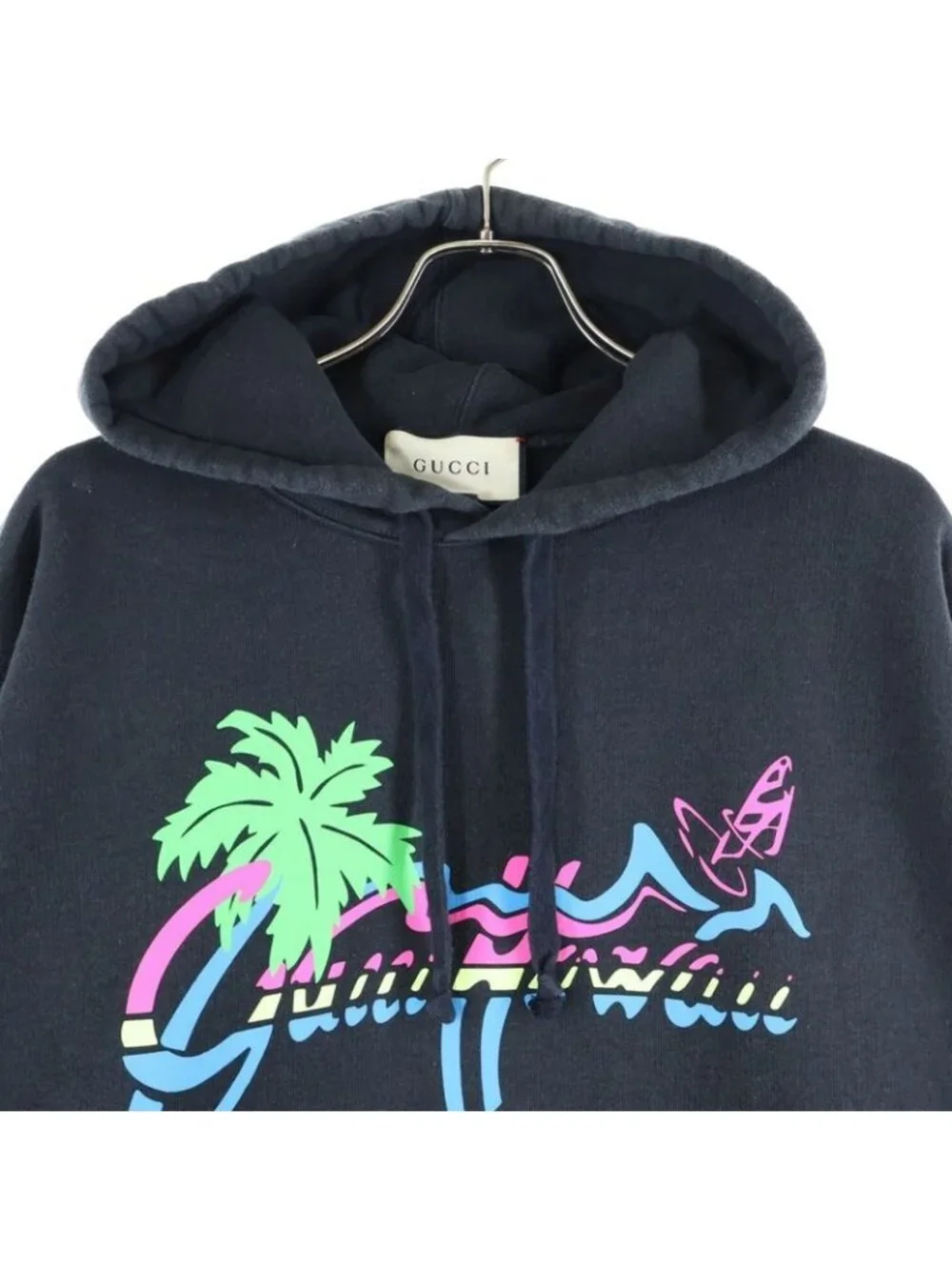 Gucci 20 SS Hawaii Print Hoodie Pullover Palm